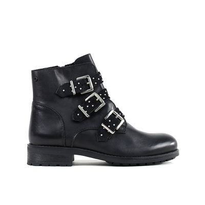 BOOTS ANDRE FEMME CUIR NOIR